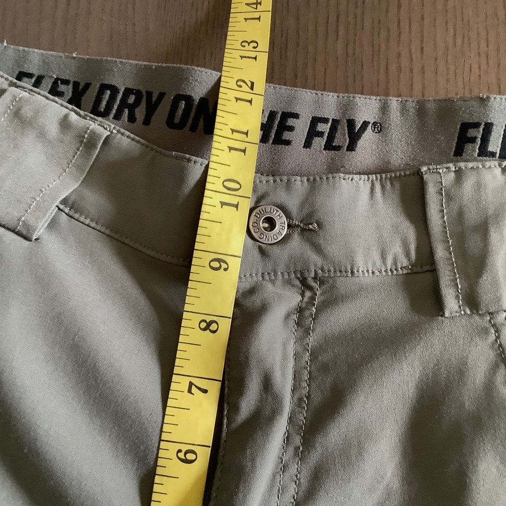 Duluth Trading Co Mens Dry on the Fly Relaxed Fit Cargo Pants Gray 34x30 Stretch - Picture 9 of 14